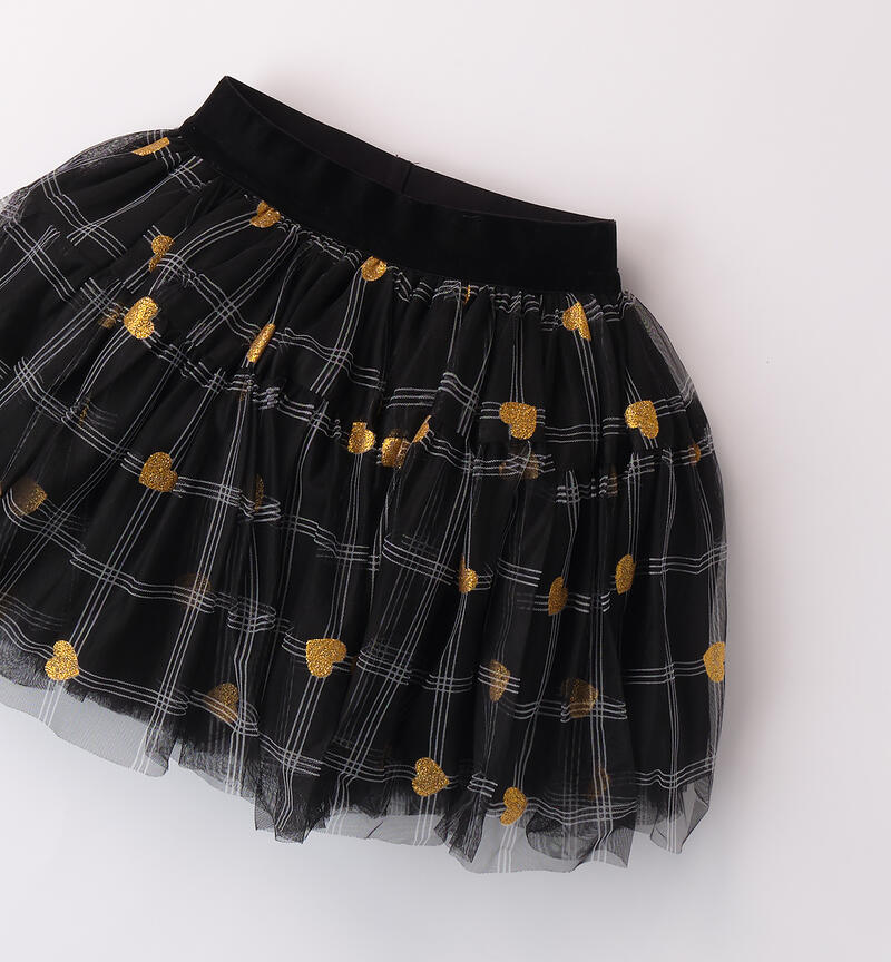 Tulle skirt for girls NERO-ORO-6BBA