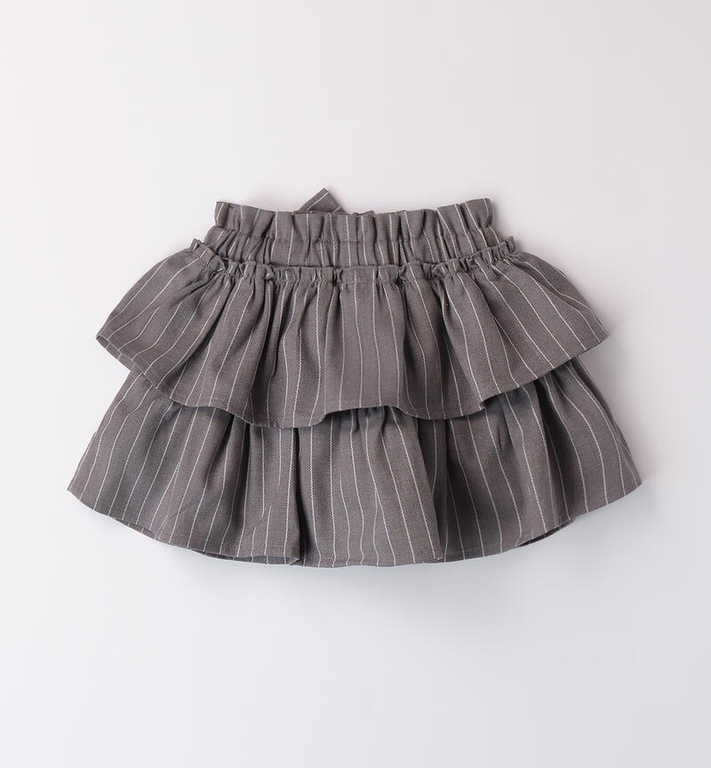 Sarabanda skirt for girls GRIGIO SCURO MELANGE-8879