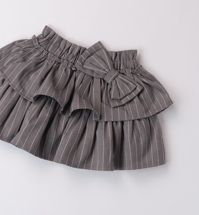 Sarabanda skirt for girls GRIGIO SCURO MELANGE-8879