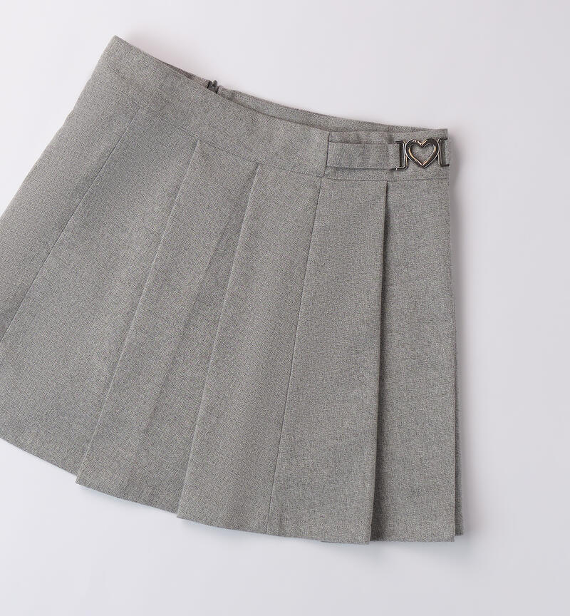 Skirt for girls GRIGIO SCURO MELANGE-8879