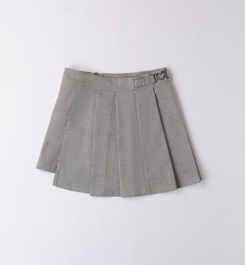 Skirt for girls GRIGIO SCURO MELANGE-8879