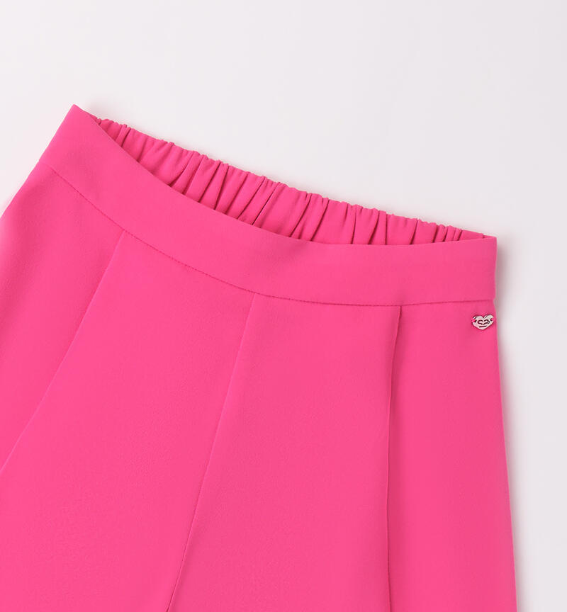 Gonna pantalone ragazza FUXIA-2445