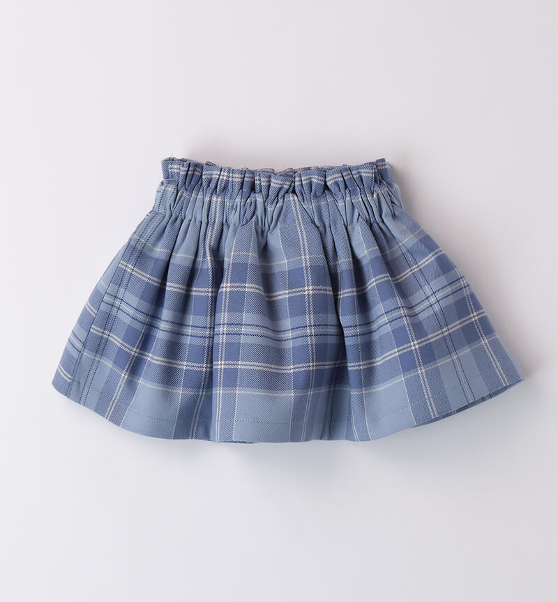 Plaid skirt for baby girl L.BLUE-3964