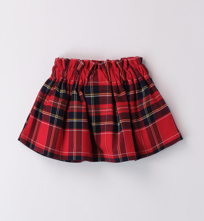 Plaid skirt for baby girl ROSSO-2253