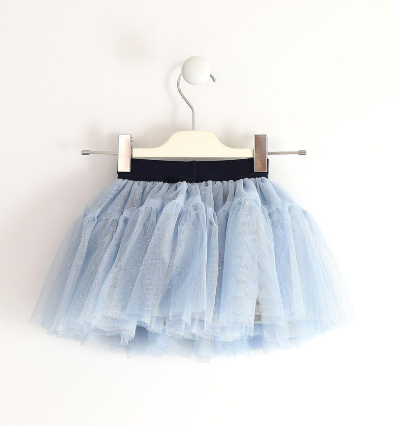 Gonna tulle bambina da 9 mesi a 8 anni Sarabanda AZZURRO-SILVER-6UQ5