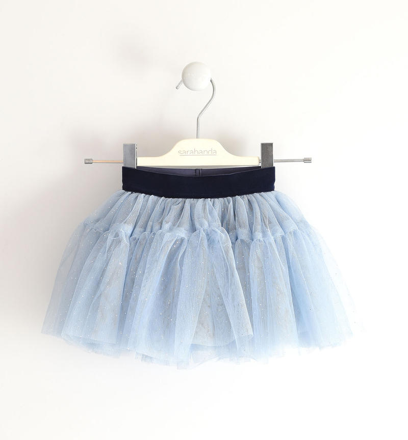 Gonna tulle bambina da 9 mesi a 8 anni Sarabanda AZZURRO-SILVER-6UQ5