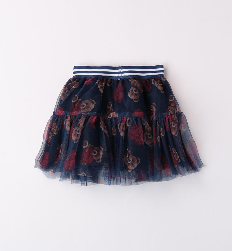 Tulle skirt for girls NAVY-BORDEAUX-6AUV