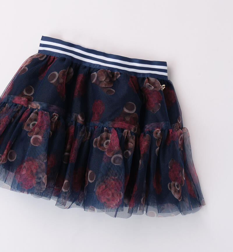 Tulle skirt for girls NAVY-BORDEAUX-6AUV