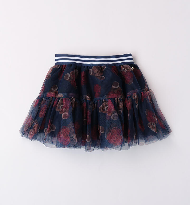 Tulle skirt for girls NAVY-BORDEAUX-6AUV