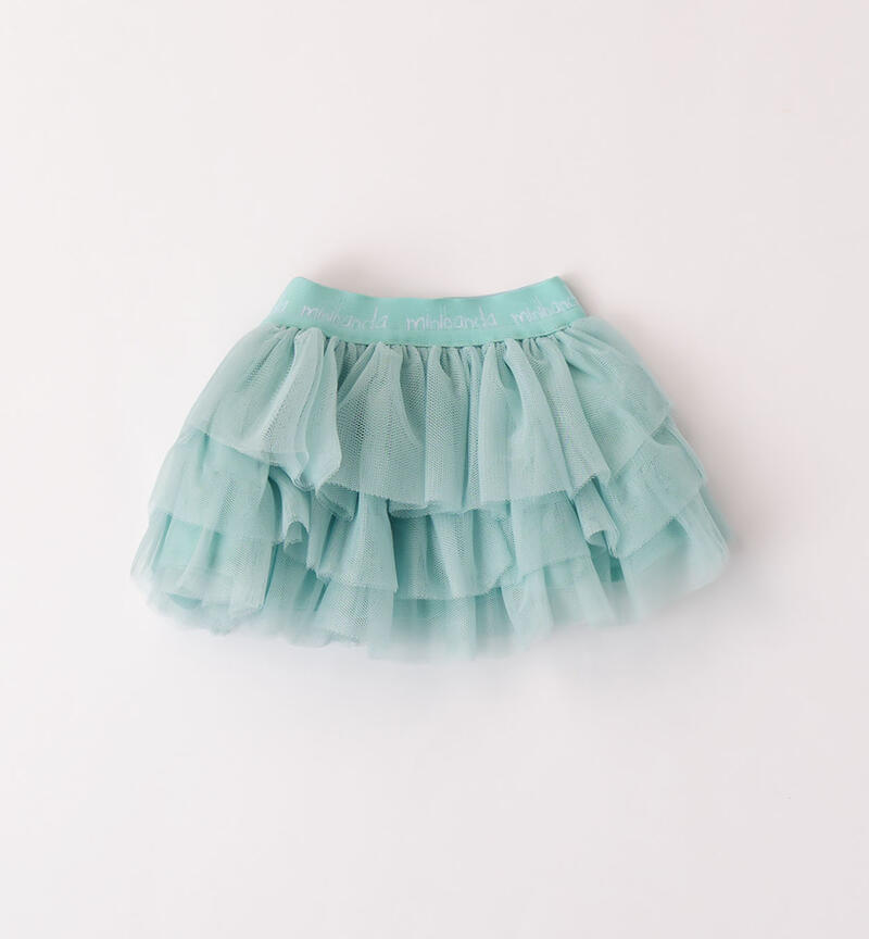 Gonna tulle bimba TURCHESE-4144