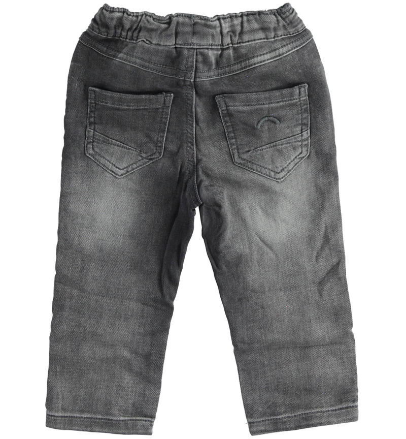 Jeans bambino con coulisse da 6 mesi a 8 anni Sarabanda NERO-7991