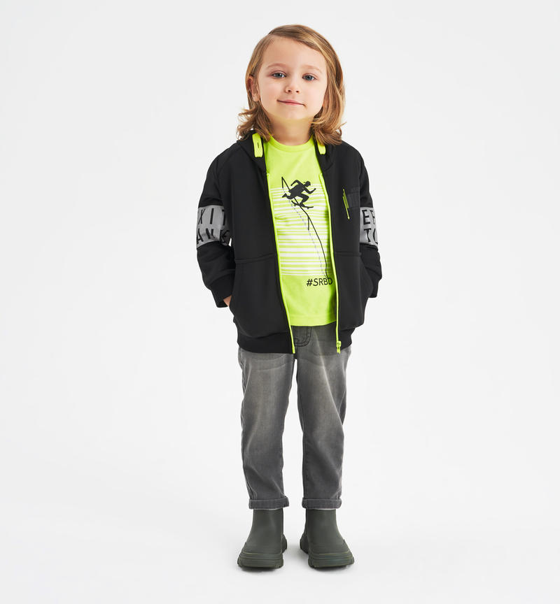 Jeans bambino con coulisse da 6 mesi a 8 anni Sarabanda NERO-7991