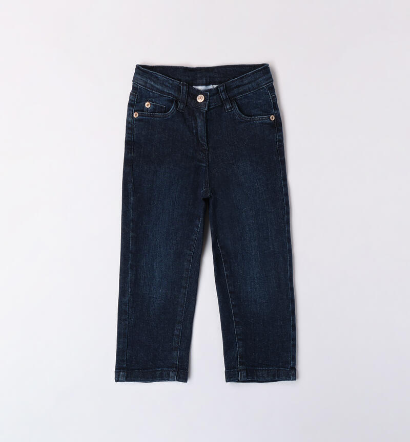 Jeans mom fit bambina BLU-7750