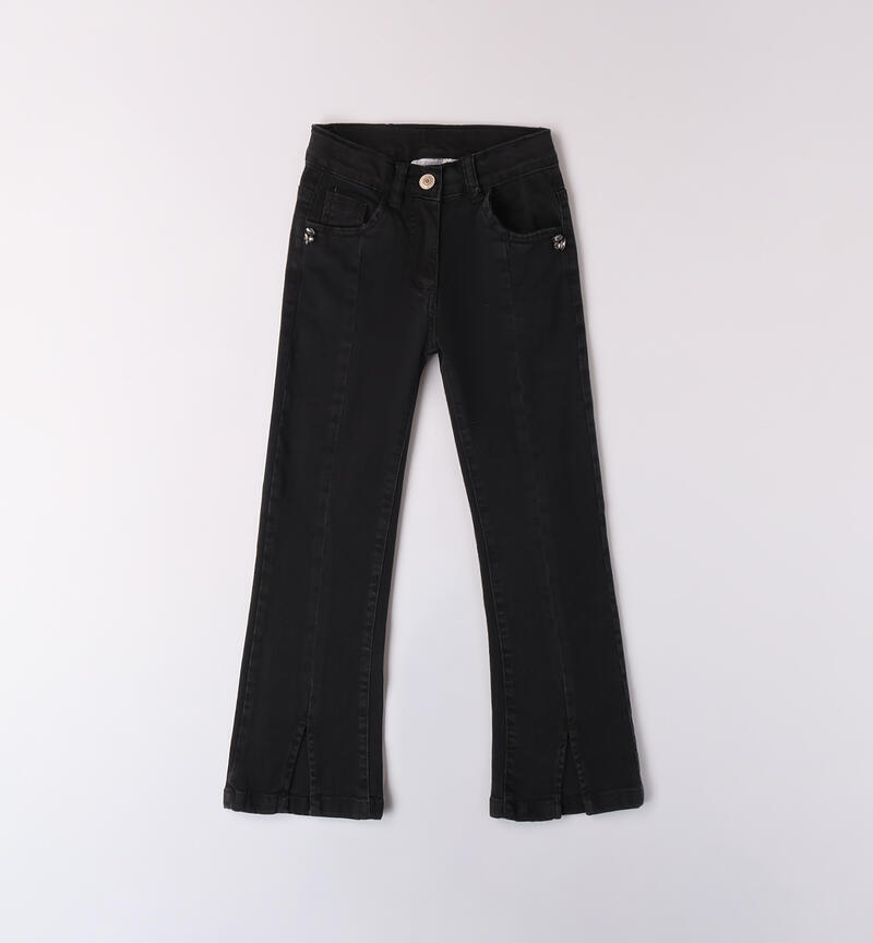 Jeans per ragazza NERO-7990