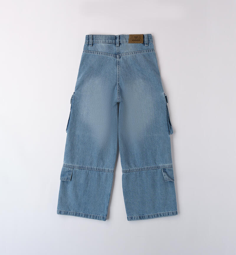 Jeans per ragazza Sarabanda LAVATO CHIARISSIMO-7300