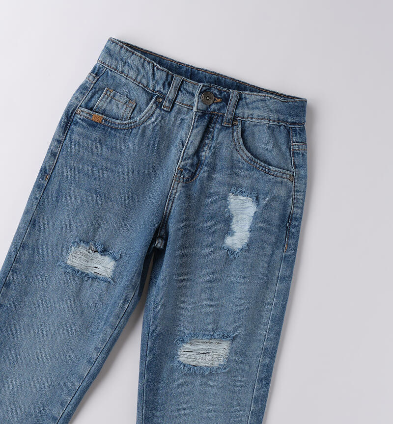 Jeans per ragazzo STONE WASHED CHIARO-7400