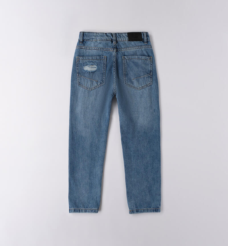 Jeans per ragazzo STONE WASHED CHIARO-7400