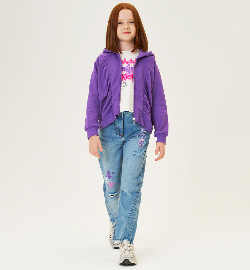 Jeans with prints for girls LAVATO CHIARISSIMO-7300