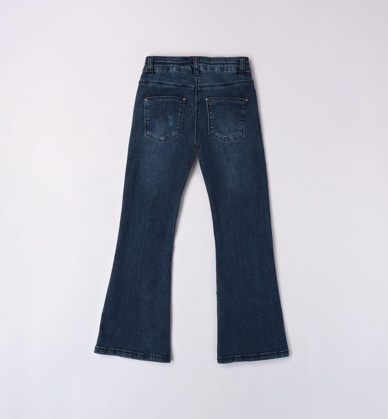 Jeans ragazza strappati da 8 a 16 anni Sarabanda STONE WASHED-7450