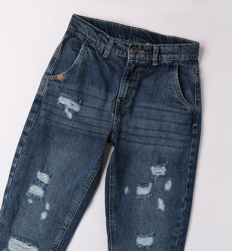 Jeans ragazzo 100% cotone STONE WASHED-7450