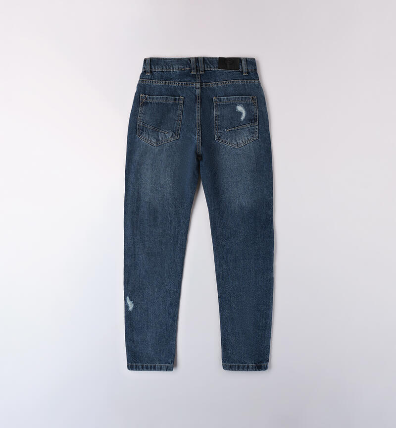 Jeans ragazzo 100% cotone STONE WASHED-7450