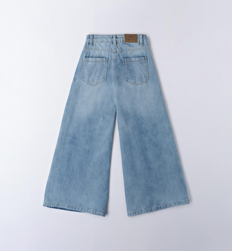 Jeans Sarabanda ragazza LAVATO CHIARISSIMO-7300