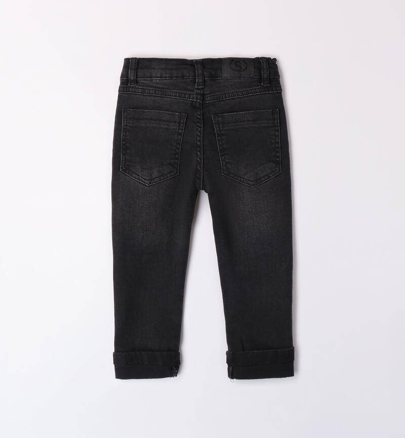 Jeans strappati bambino NERO-7990