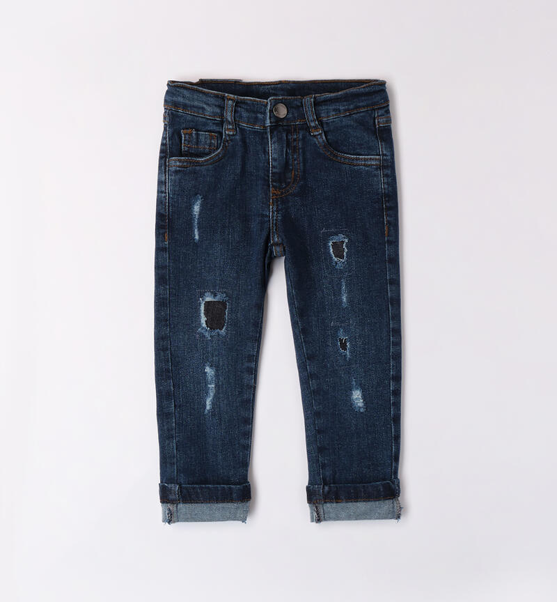 Ripped jeans for boys STONE WASHED-7450