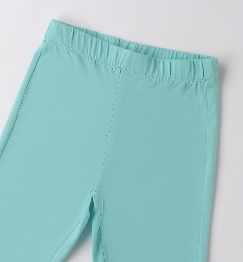 Leggings da bambina VERDE MENTA-4431