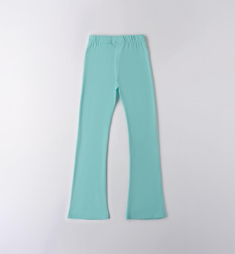 Leggings da bambina VERDE MENTA-4431