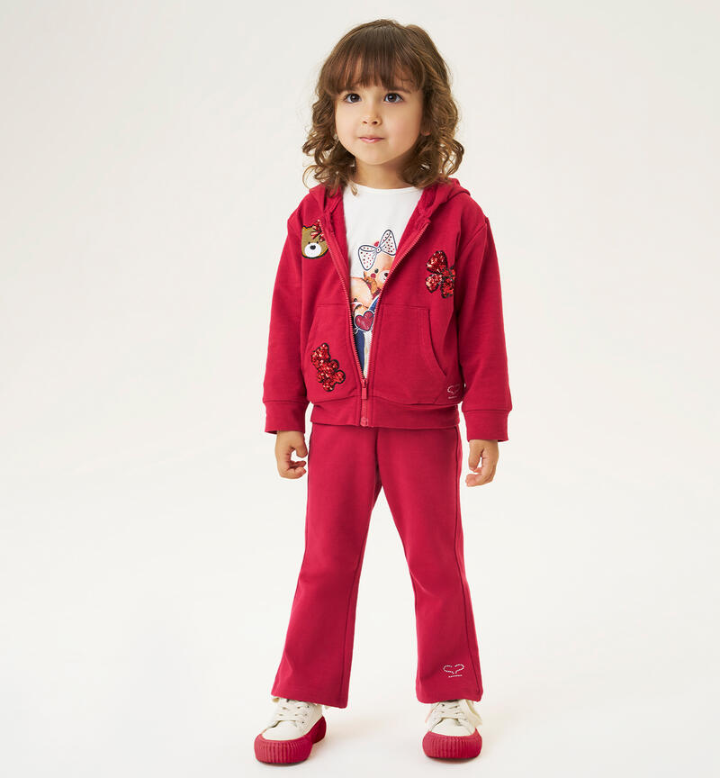 Leggings for girls BORDEAUX-2652