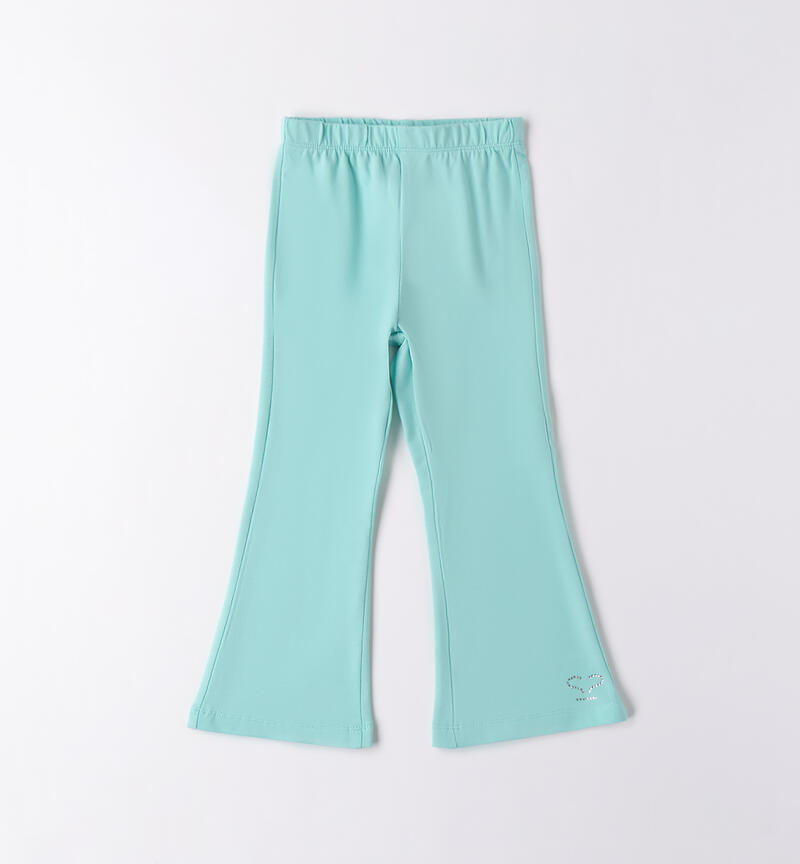 Leggings per bambina VERDE MENTA-4431