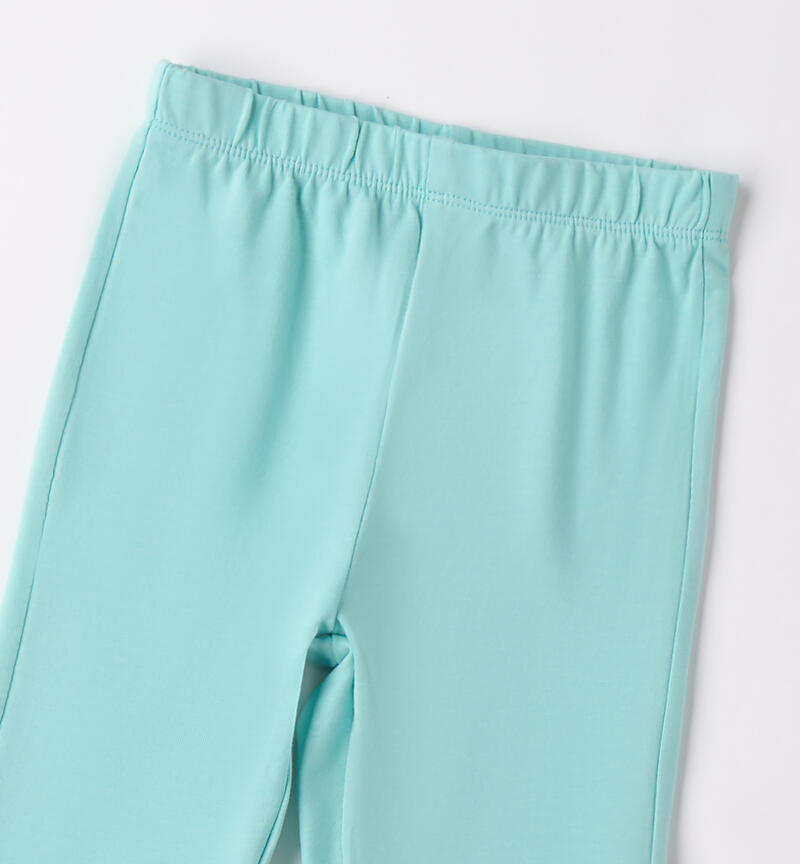 Leggings per bambina VERDE MENTA-4431