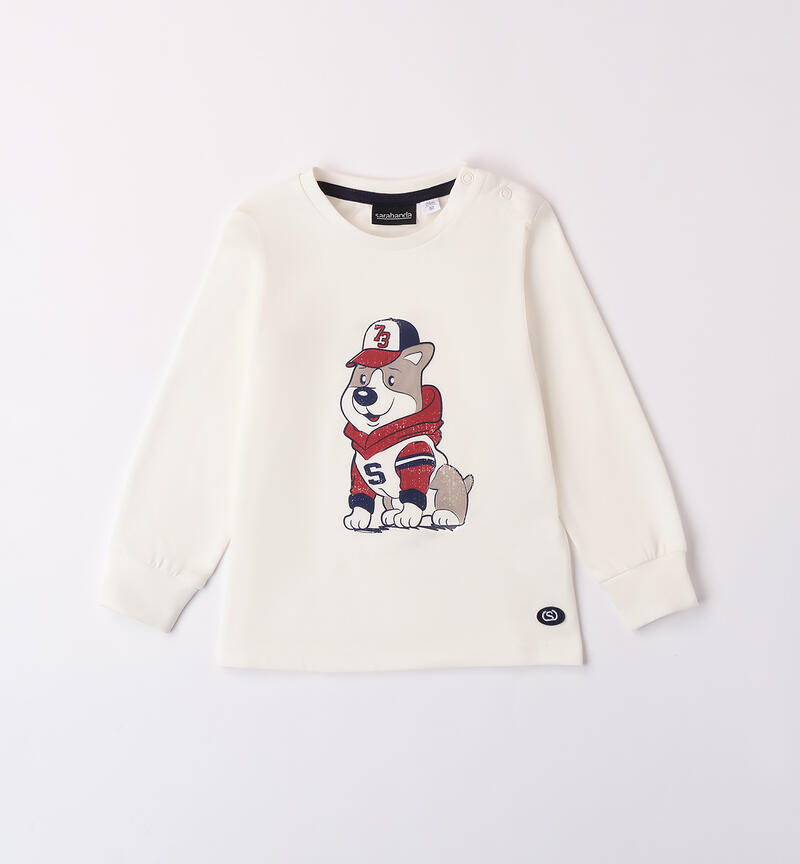 Maglia girocollo bambino PANNA-0112