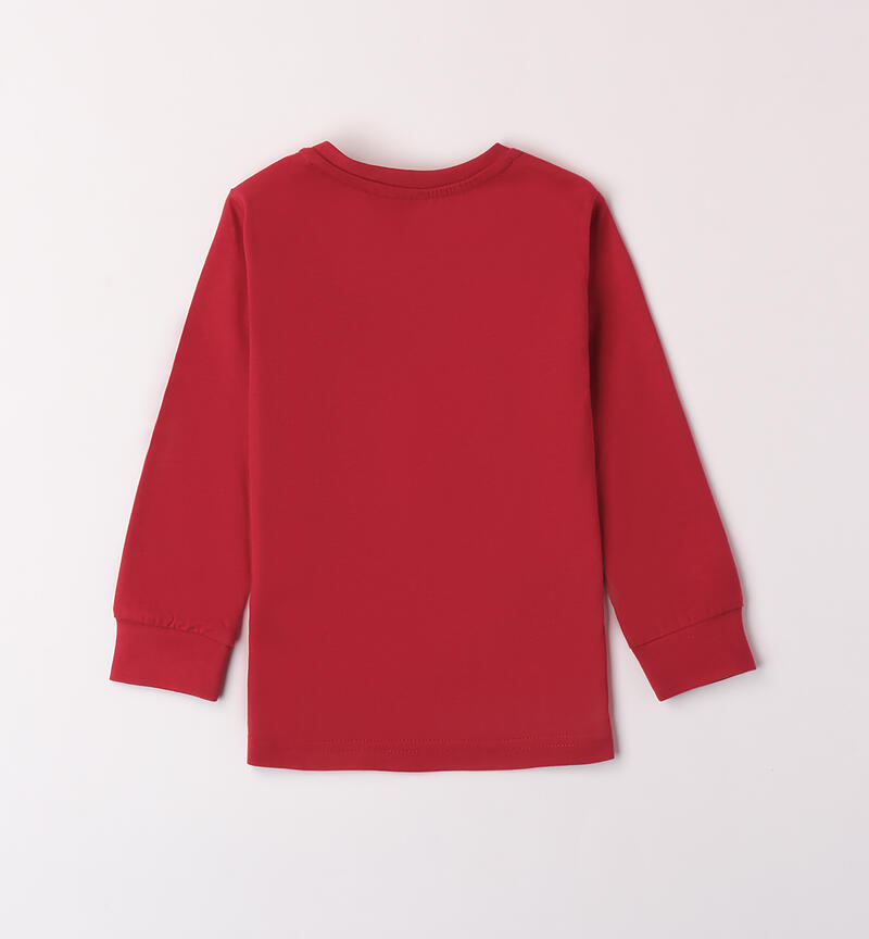 Maglia girocollo bambino ROSSO-2536