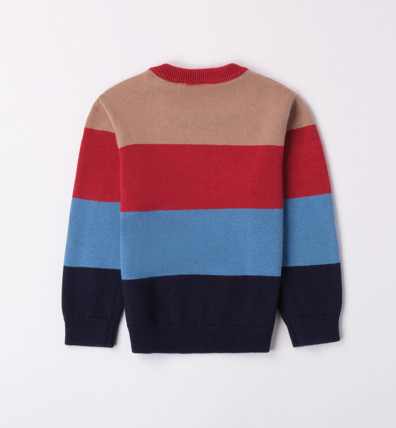 Sarabanda crew neck jumper for boys from 9 months to 8 years NAVY-3854