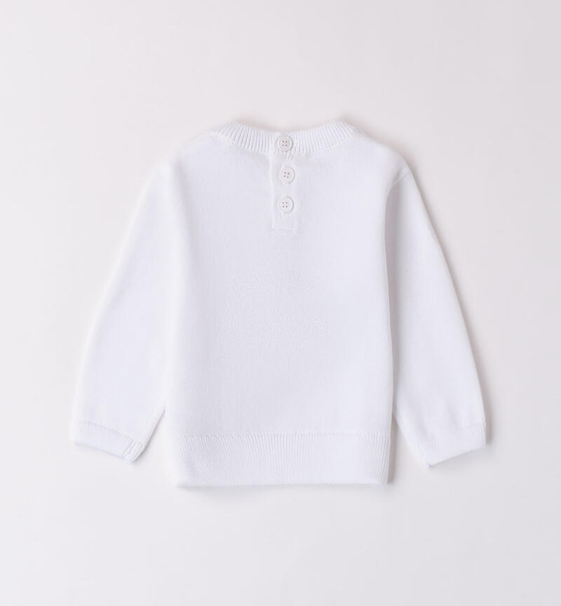 Boys' crew neck top BIANCO-0113