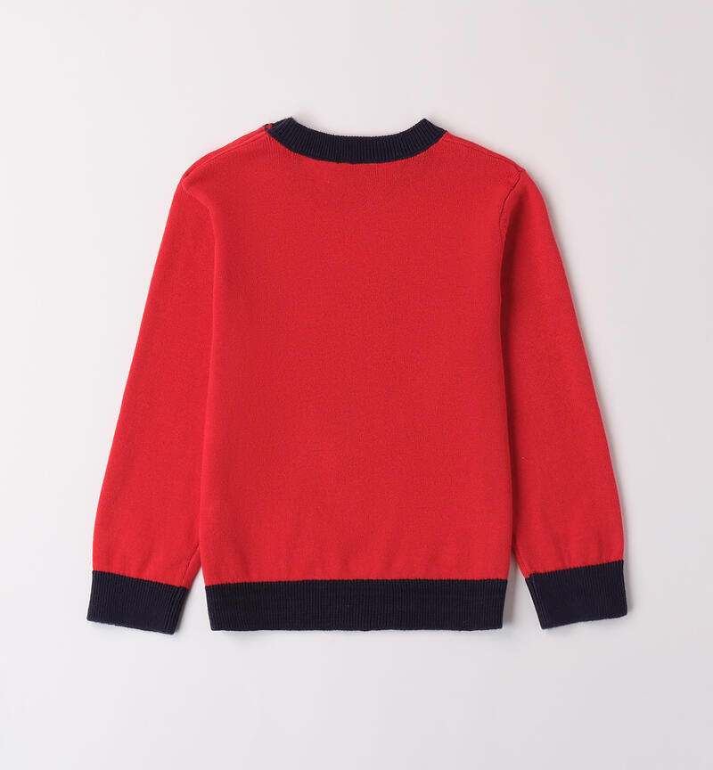 Maglia per bambino con gnomo ROSSO-2236