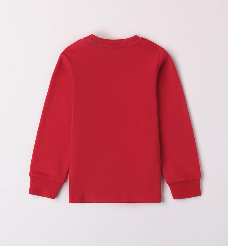 Sarabanda long-sleeved t-shirt for boys from 9 months to 8 years ROSSO-2259