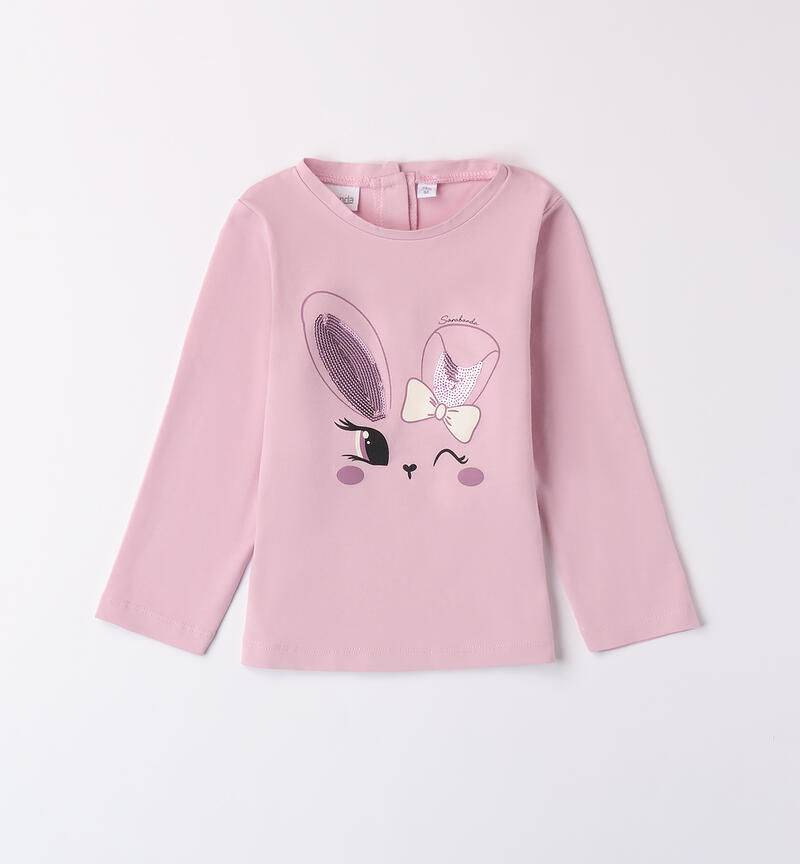 T-shirt with bunny for girls MALVA-3016