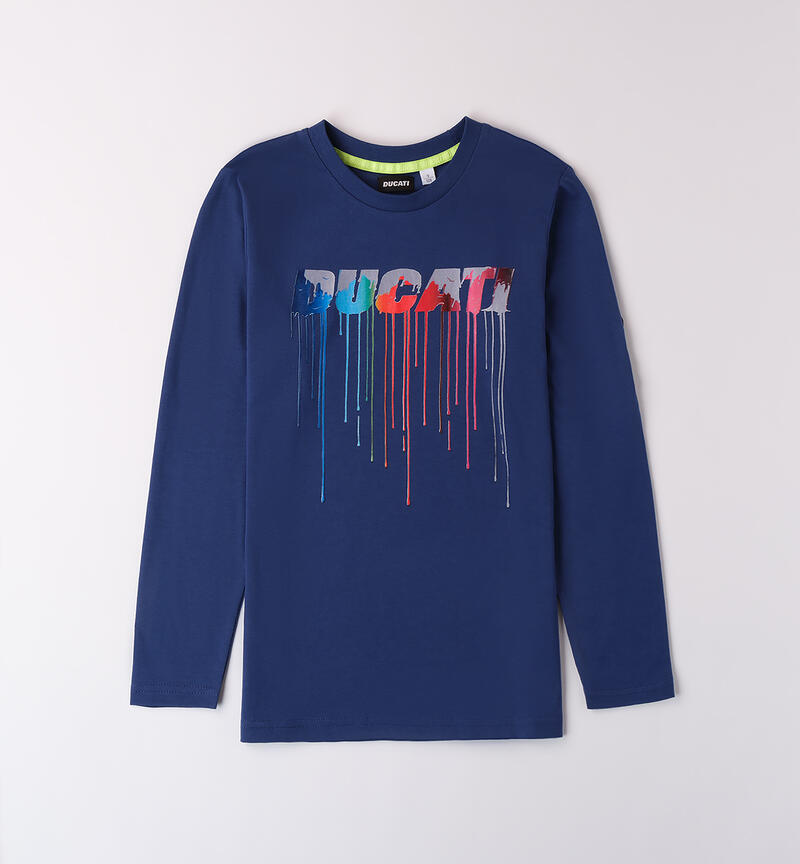 Child's T-shirt with Ducati Print ROYAL-3757