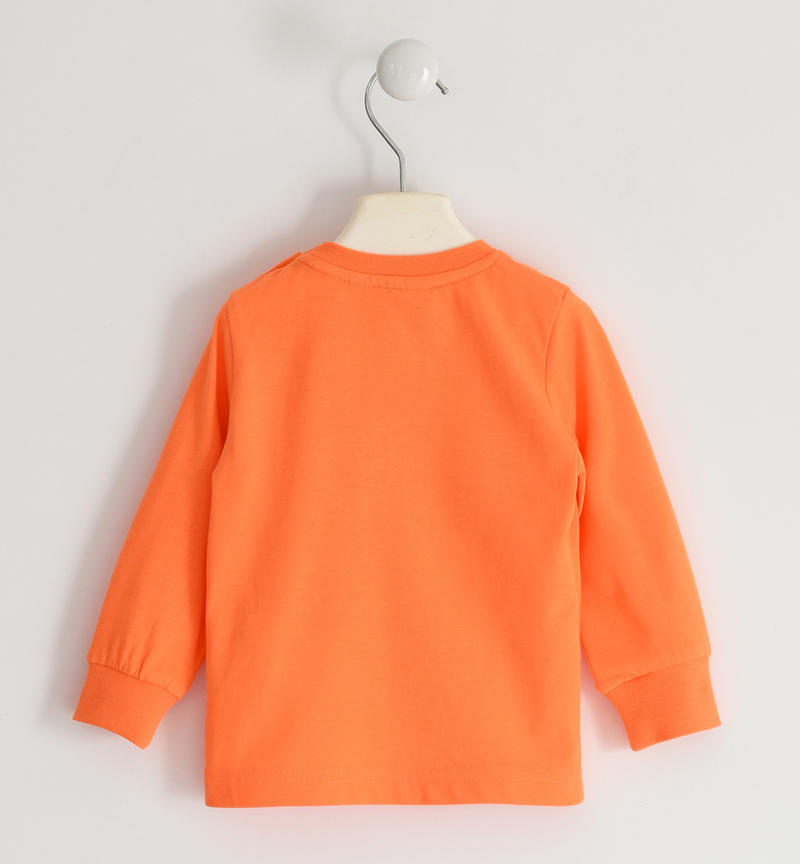 Maglietta bambino girocollo da 9 mesi a 8 anni Sarabanda ARANCIO FLUO-5821