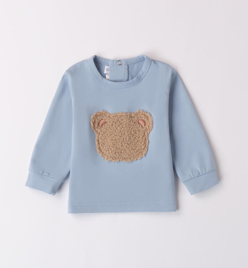 T-shirt for baby boy with bear L.BLUE-3964