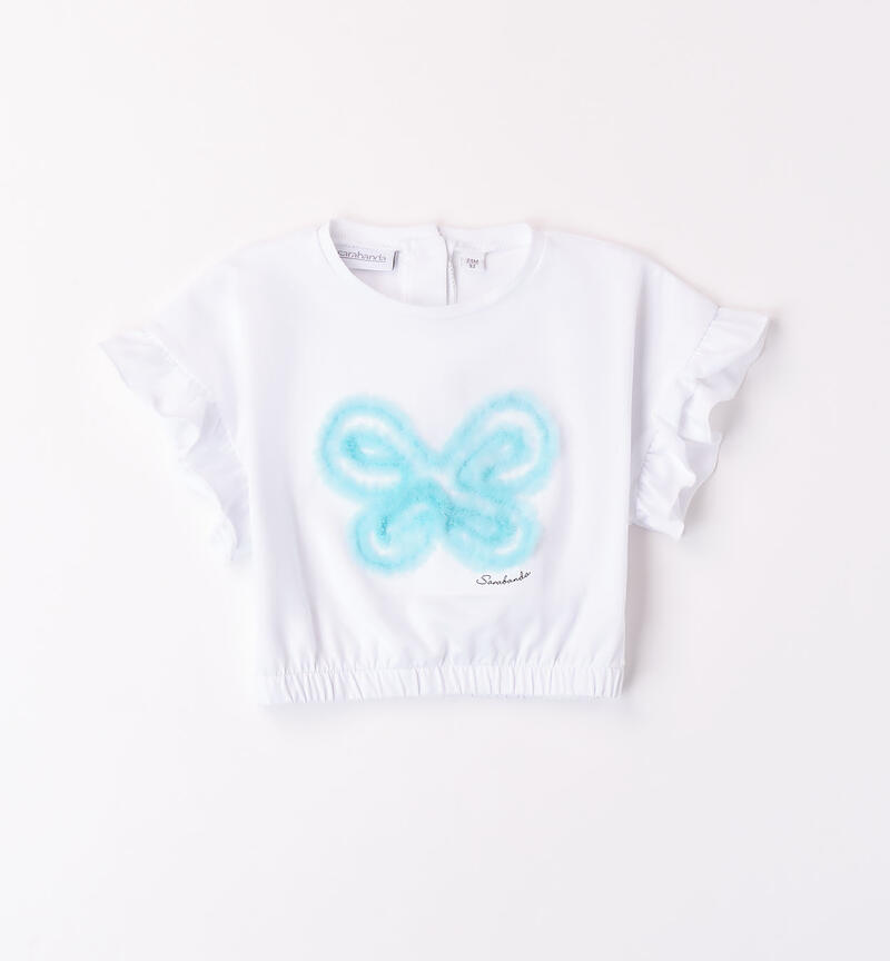 Maglietta crop bambina
 BIANCO-0113