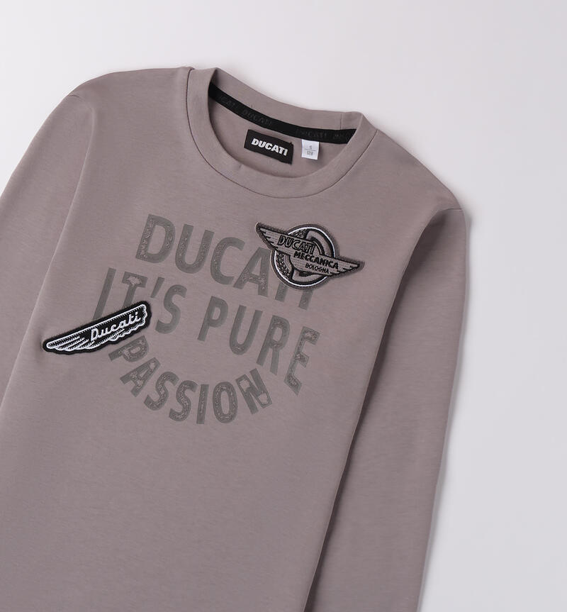 Ducati Long Sleeve T-shirt GRIGIO-0673