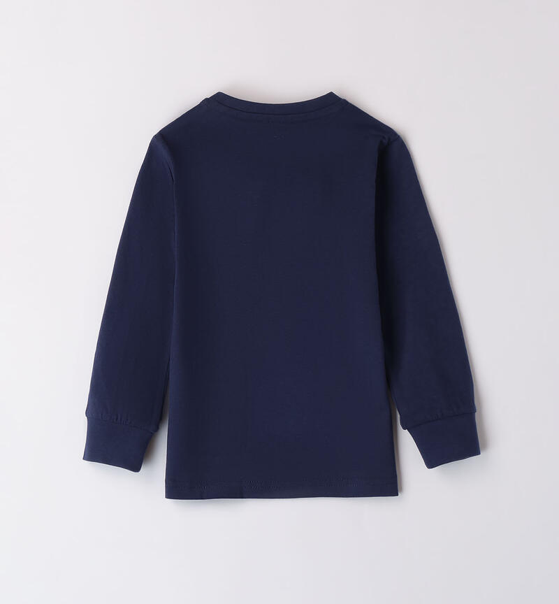 Boys' crew neck top NAVY-3547