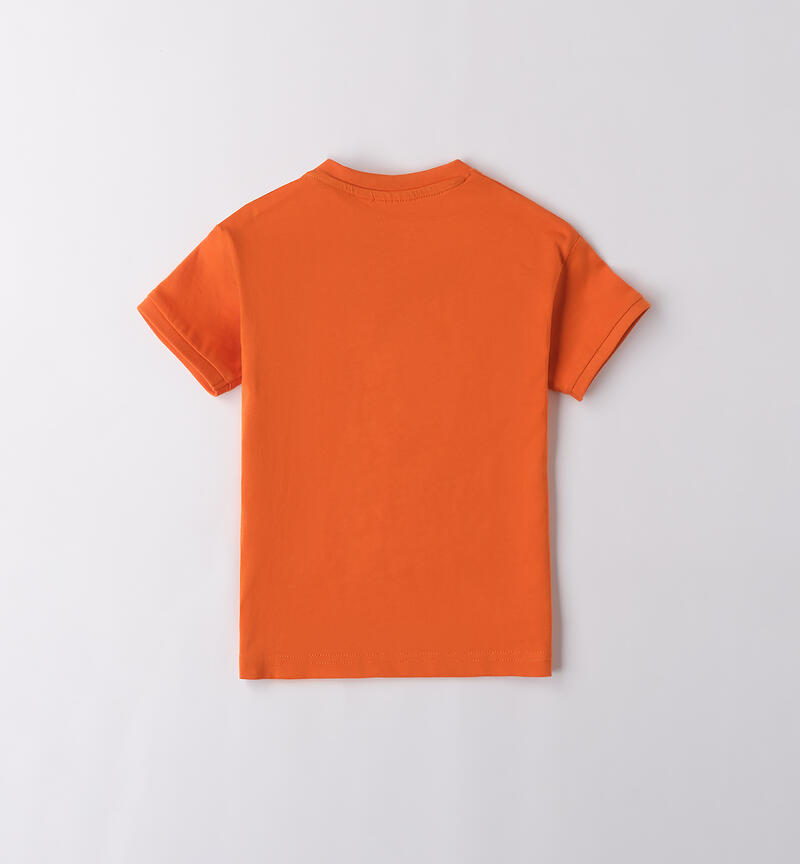 Boy's short-sleeved T-shirt ORANGE-1827