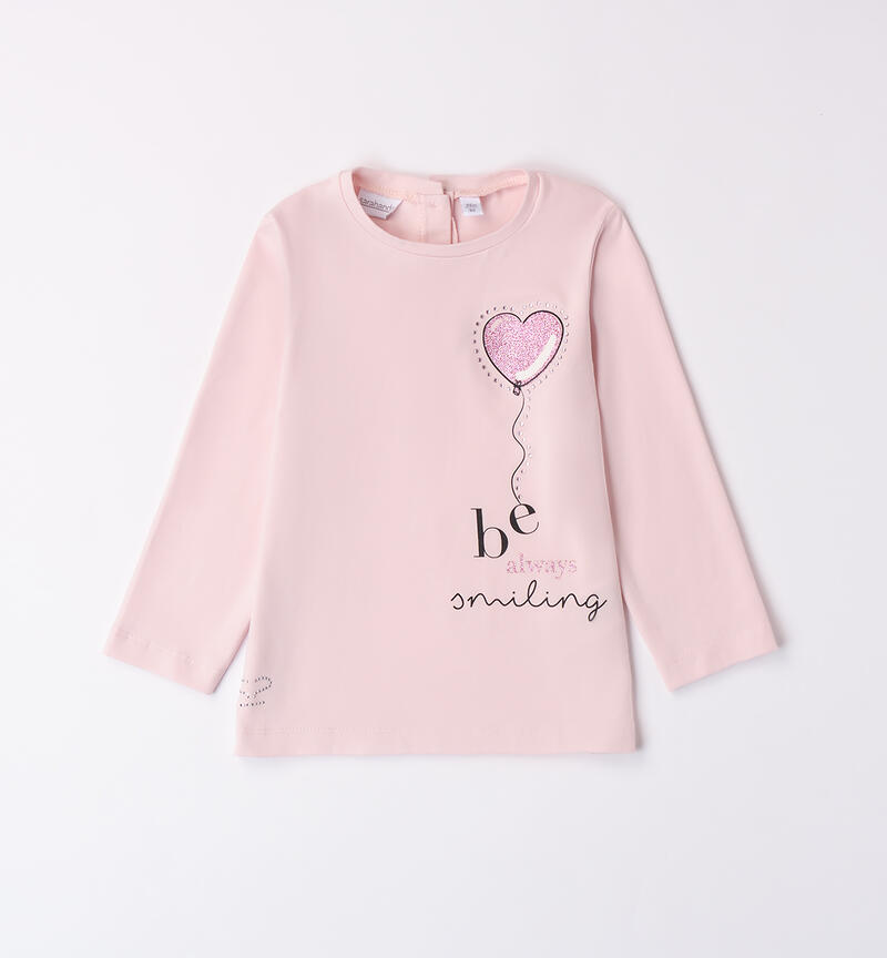 Long sleeve t-shirt for girls PINK-2714