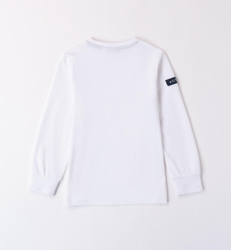 Boys' long-sleeved top BIANCO-0113