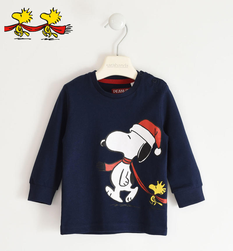 Maglietta Peanuts per bambino da 9 mesi a 8 anni Sarabanda NAVY-3854
